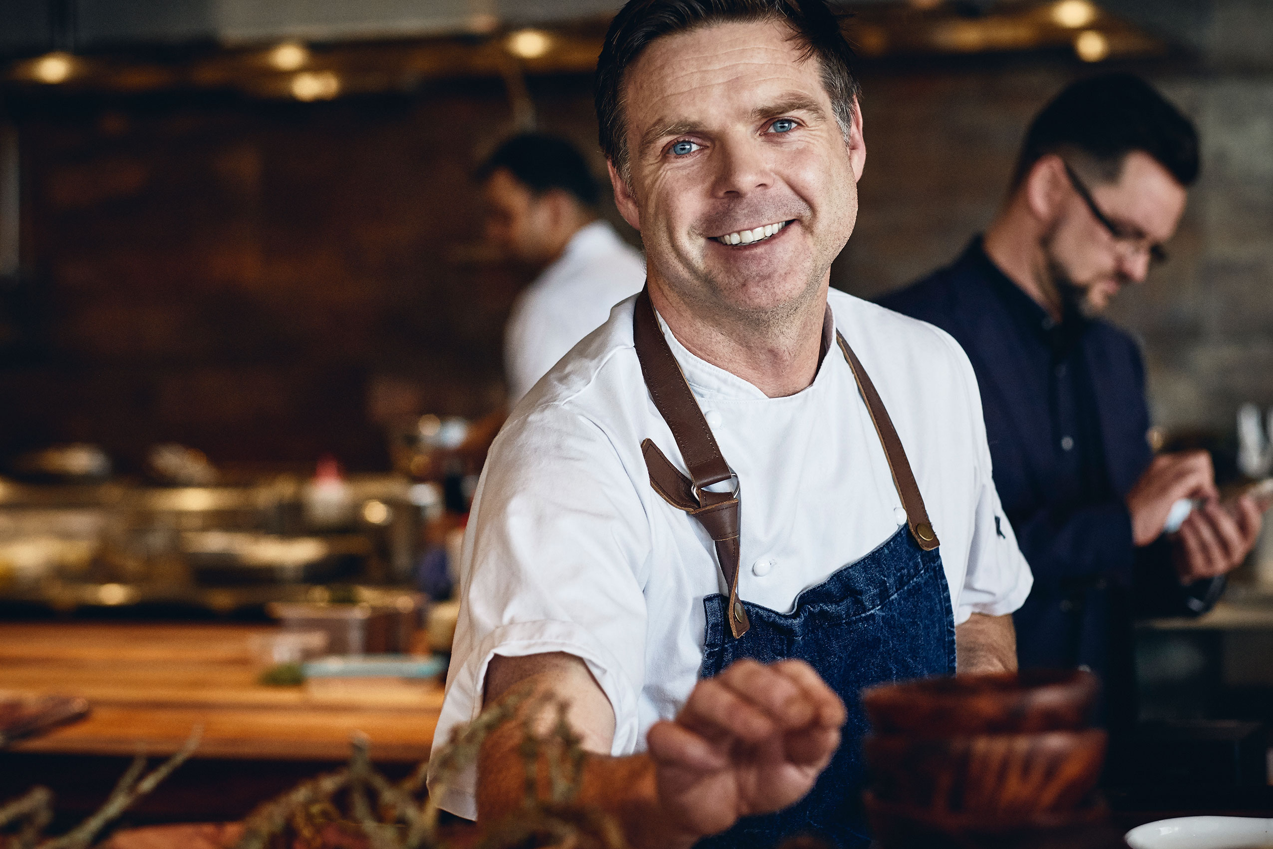 Ben Bayly Portrait in Kitchen • Ahi •  & Lifestyle & Hospitality Photography