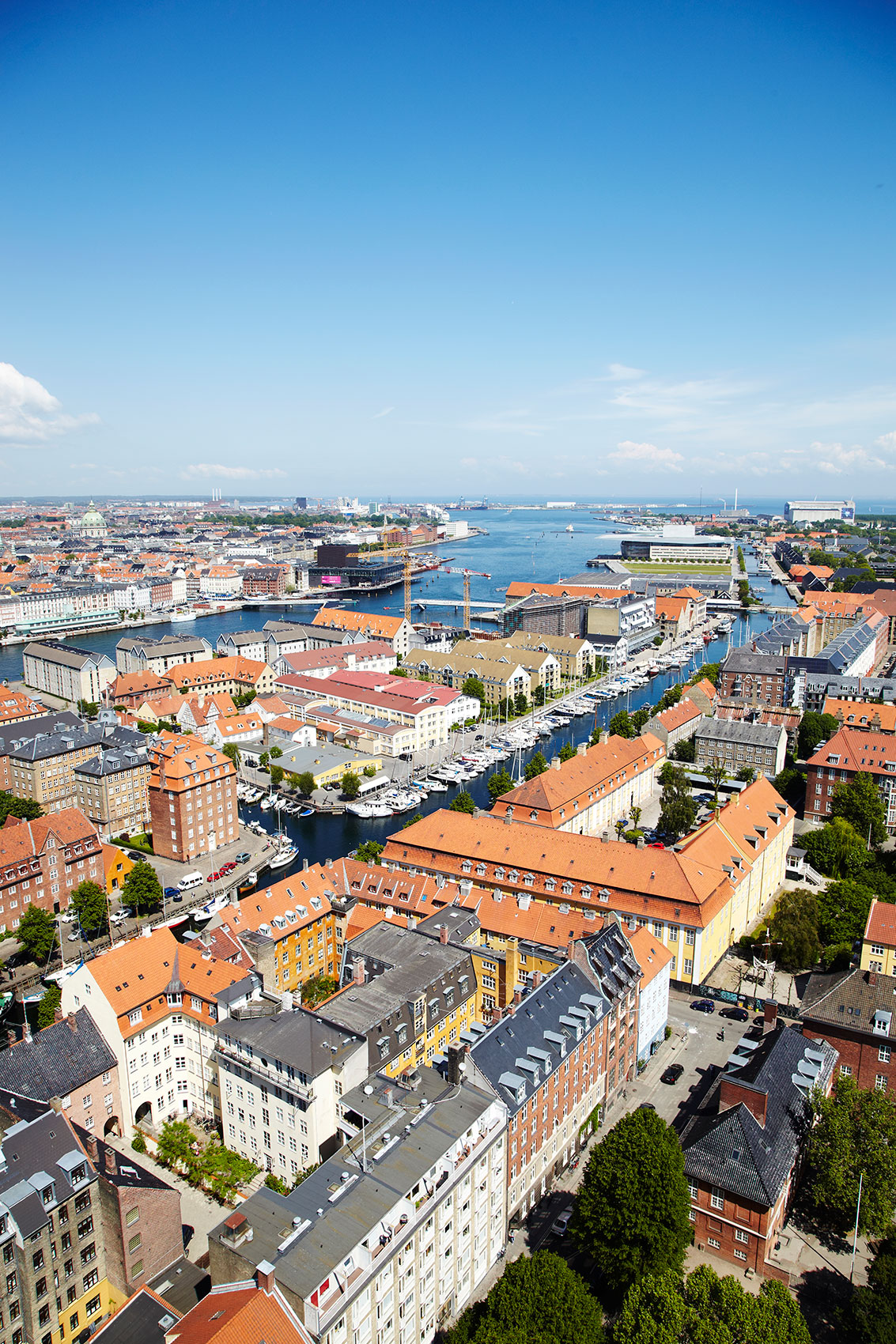Copenhagen Cityscape View over Rooftops • Architecture & Interior Photography
