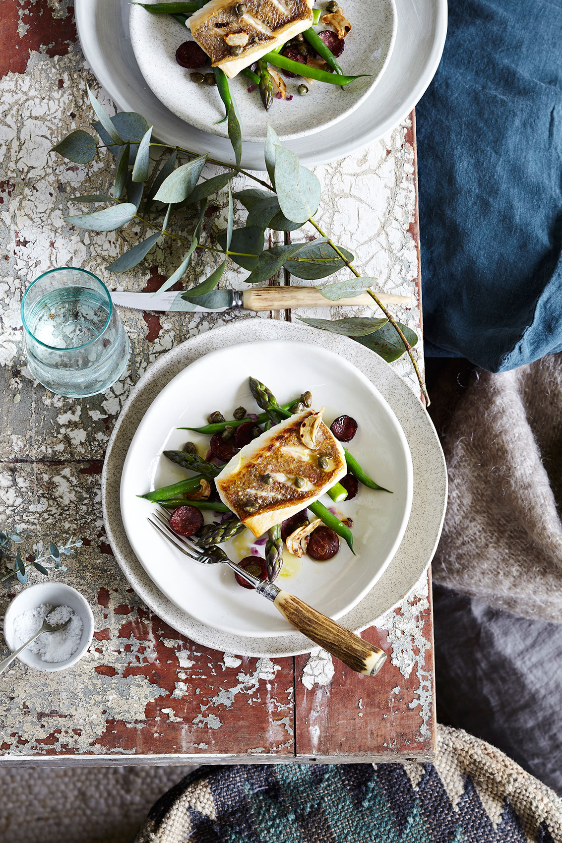 Winter Menu Snapper with Capers & Asparagus • Advertising & Editorial Food Photography
