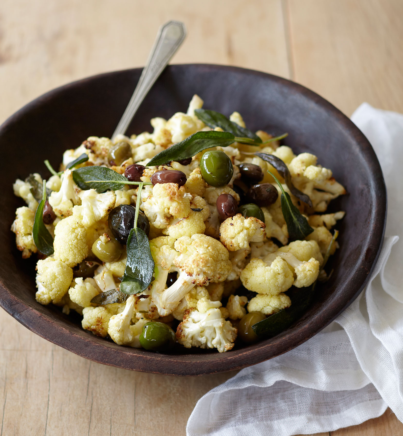 Everyday • Roast Cauliflower with Fresh Sage, Olives & Beans • Hospitality & Editorial Food Photography