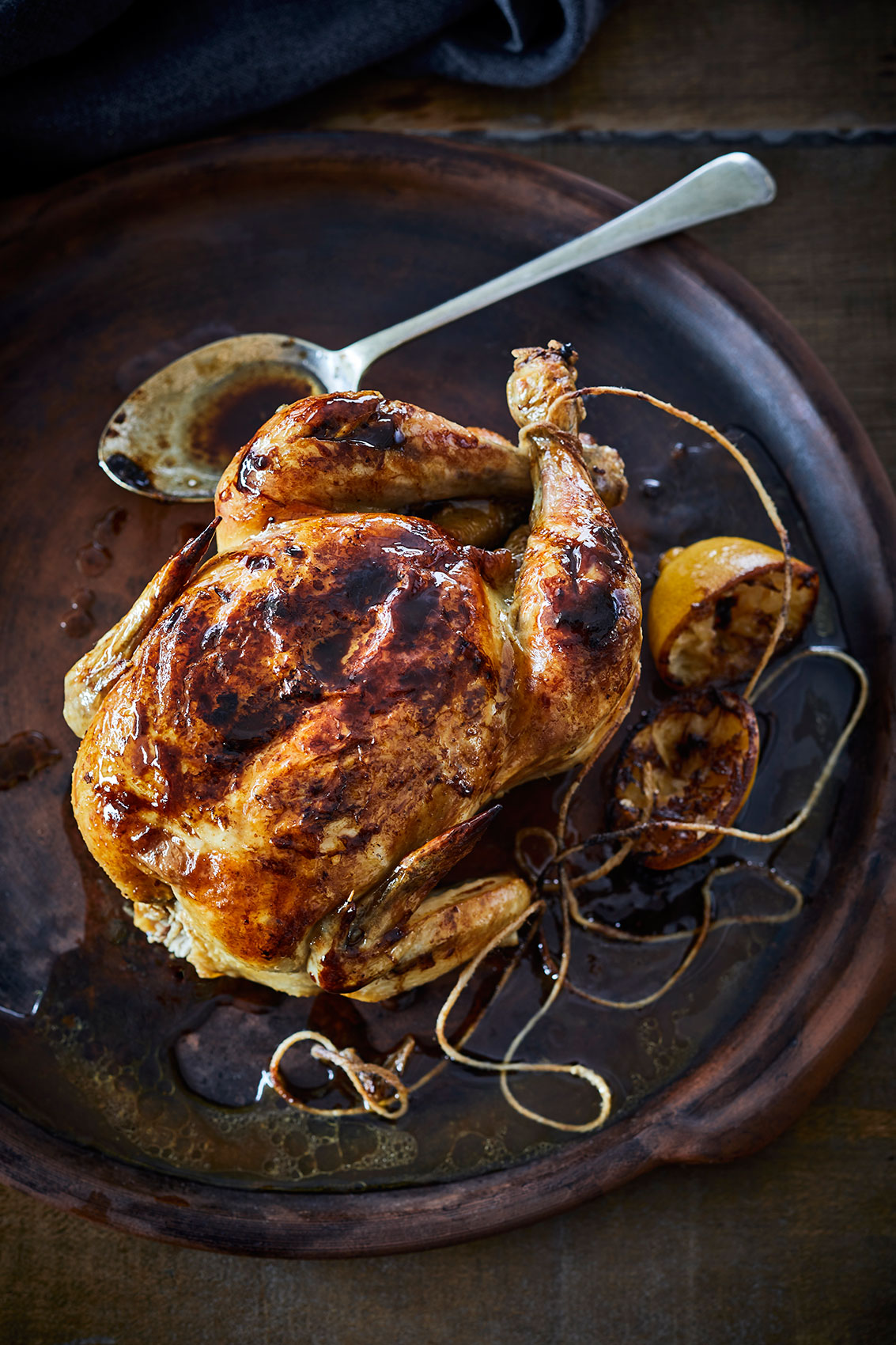 Shared Kitchen • Roast French Chicken with Lemon Halves  • Lifestyle & Editorial Food Photography