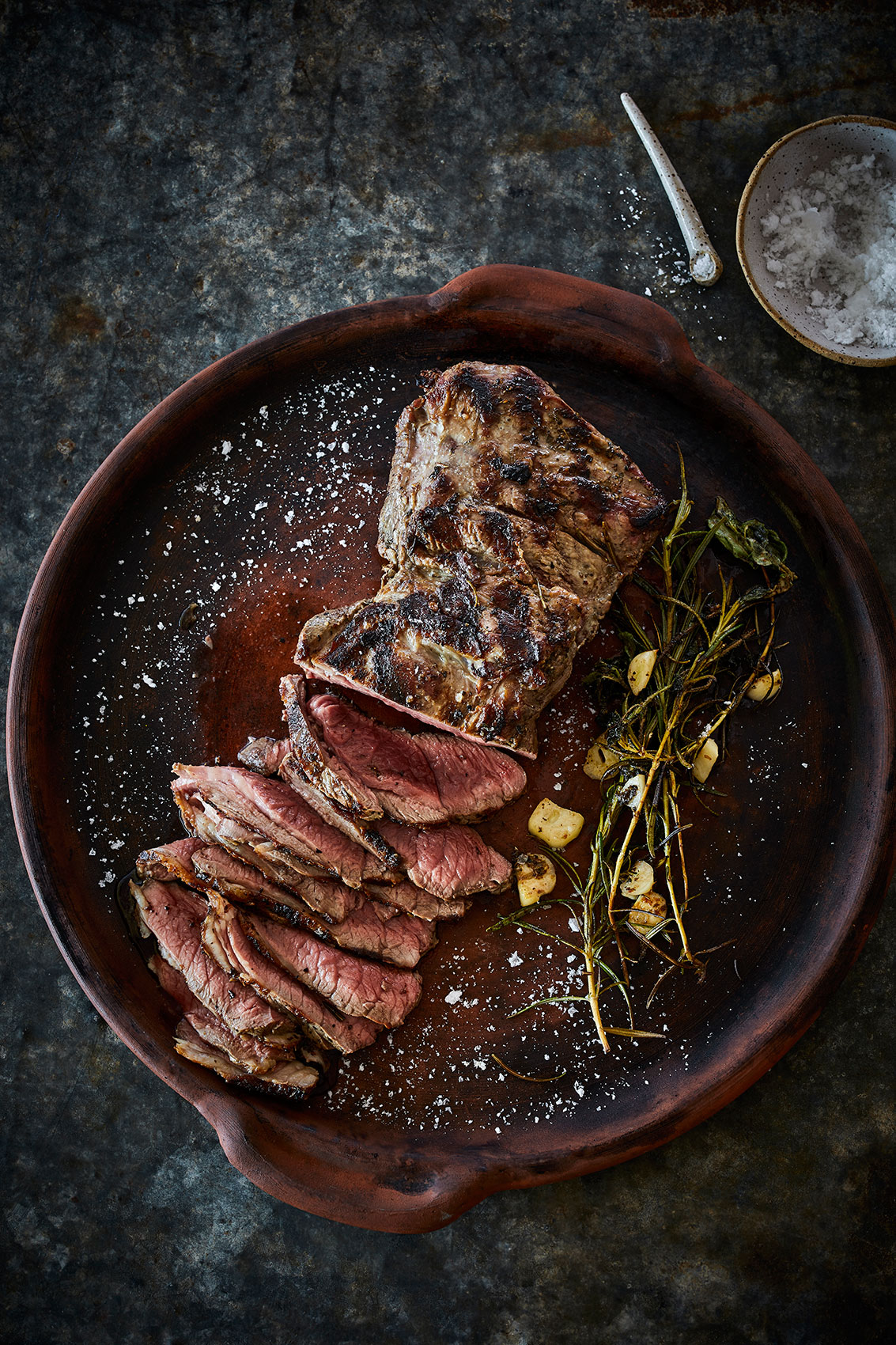 Shared Kitchen • Salted Roast Lamb & Aromatics on Rustic Dish • Lifestyle & Editorial Food Photography