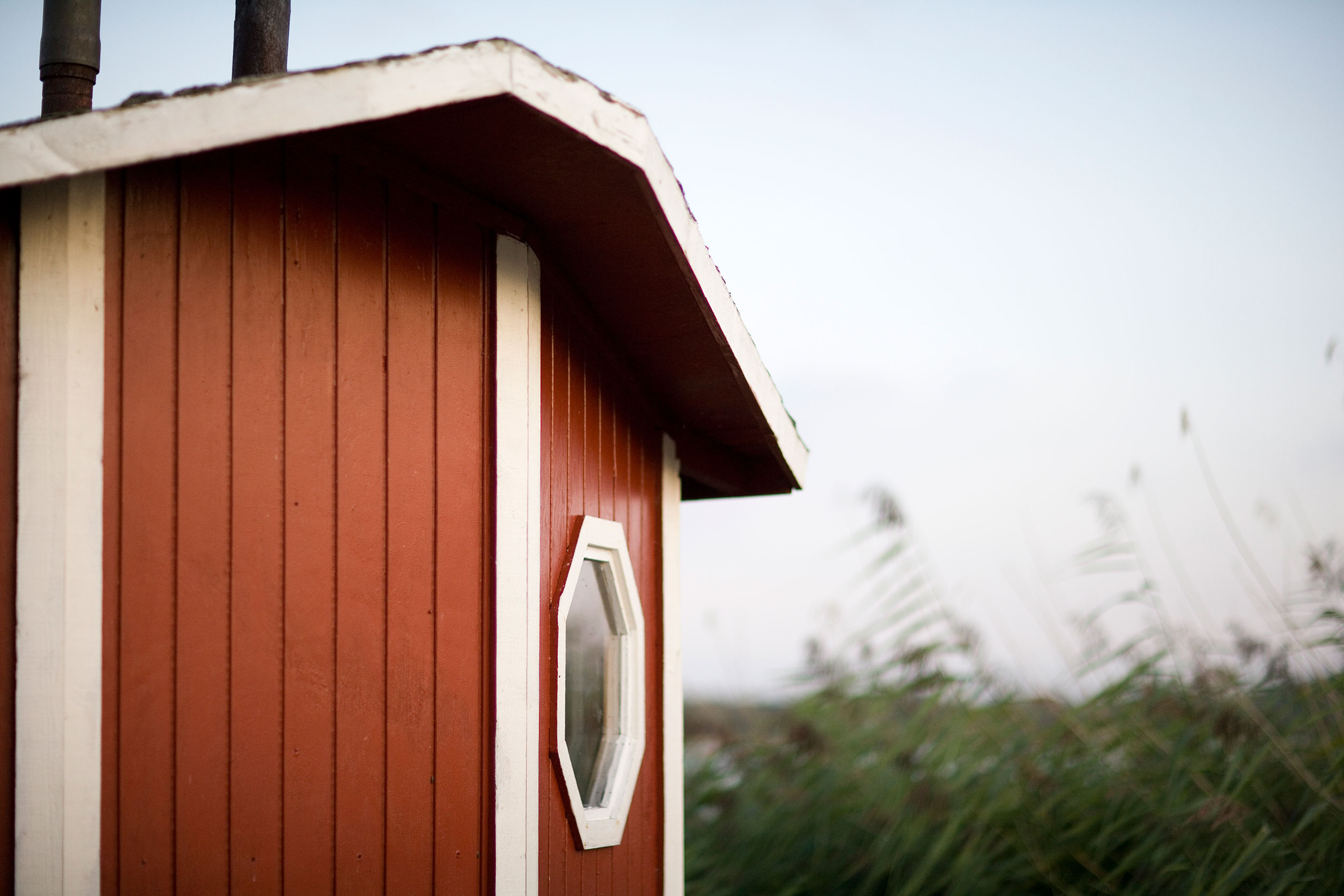 Skaane Red & Cream Wooden Cottage • Lifestyle & Documentary Photography