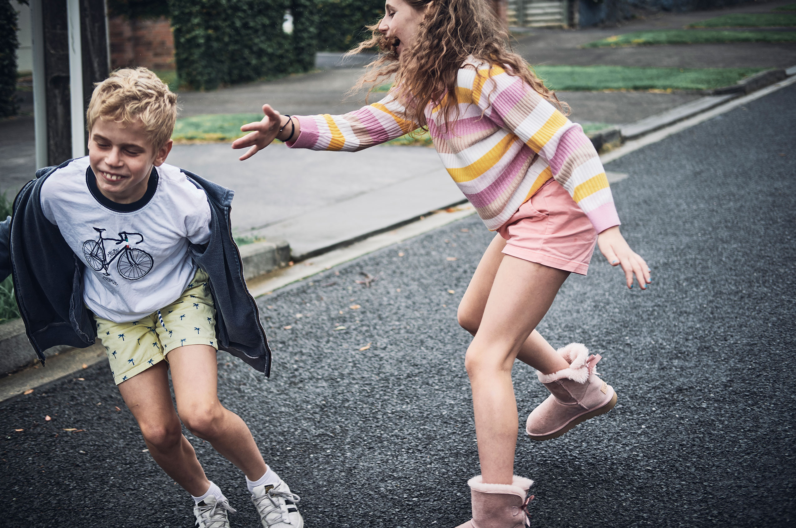 Behind Closed Doors • Giapo Kids Playing on Street • Lifestyle & Portrait Photography