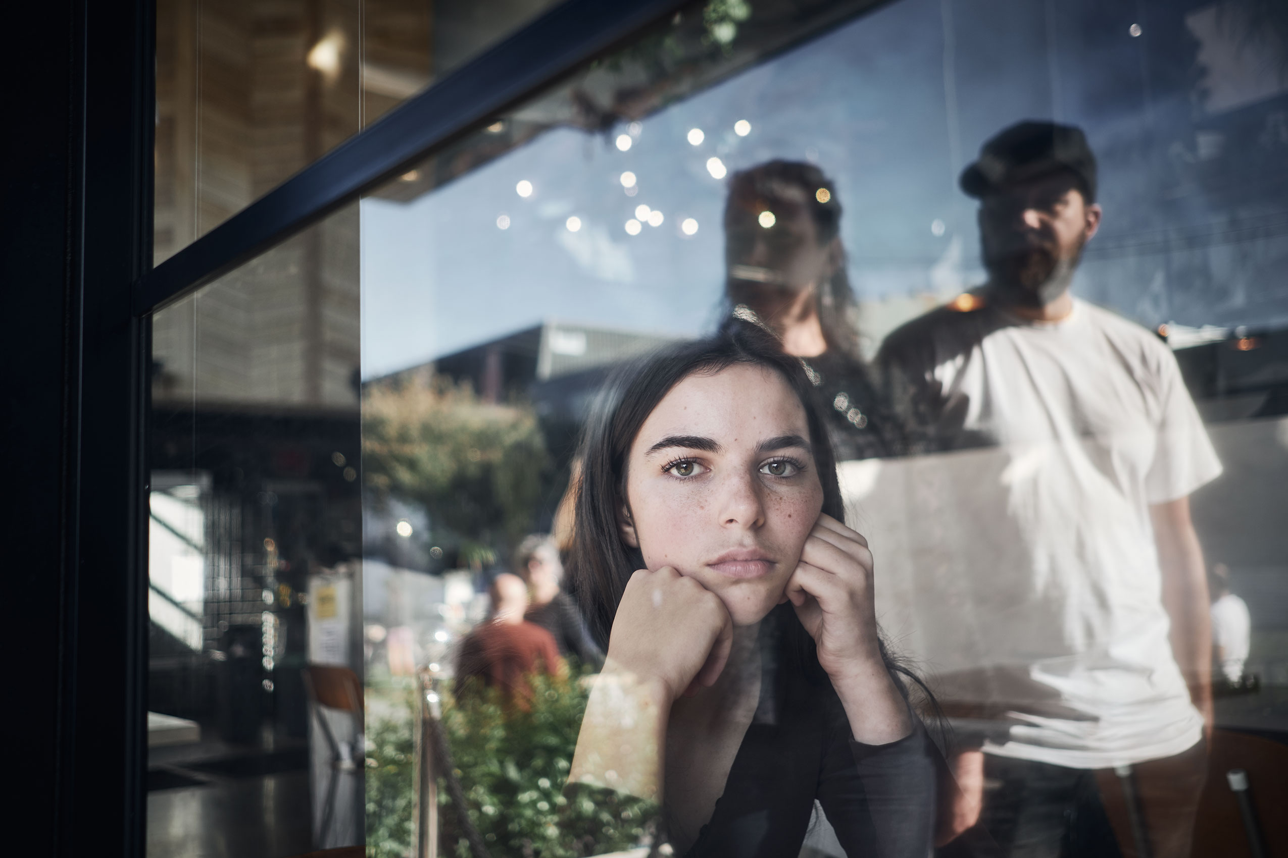 Behind Closed Doors • Kind Crave Owners in Window During COVID-19 • Lifestyle & Portrait Photography
