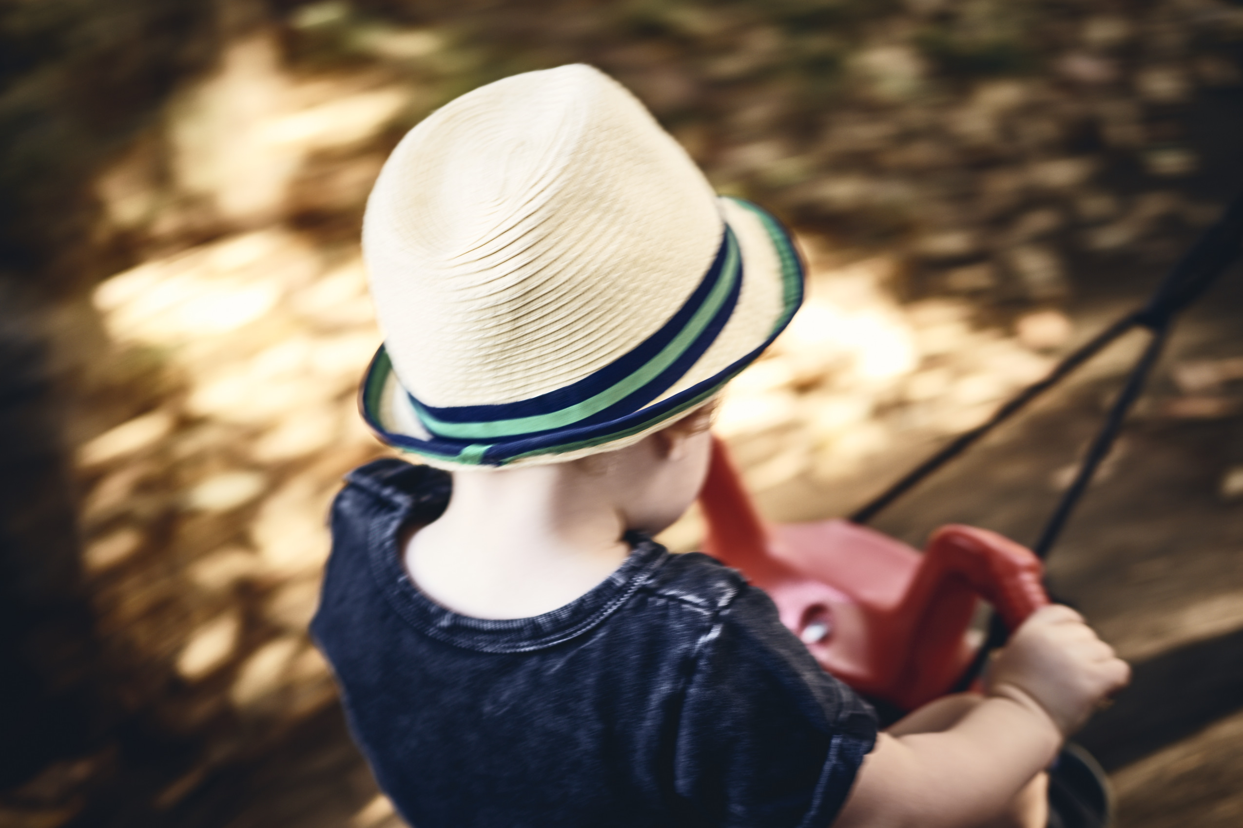 Lockdown • Toddler Riding Tricycle in Bowler Hat • Lifestyle & Portrait Photography