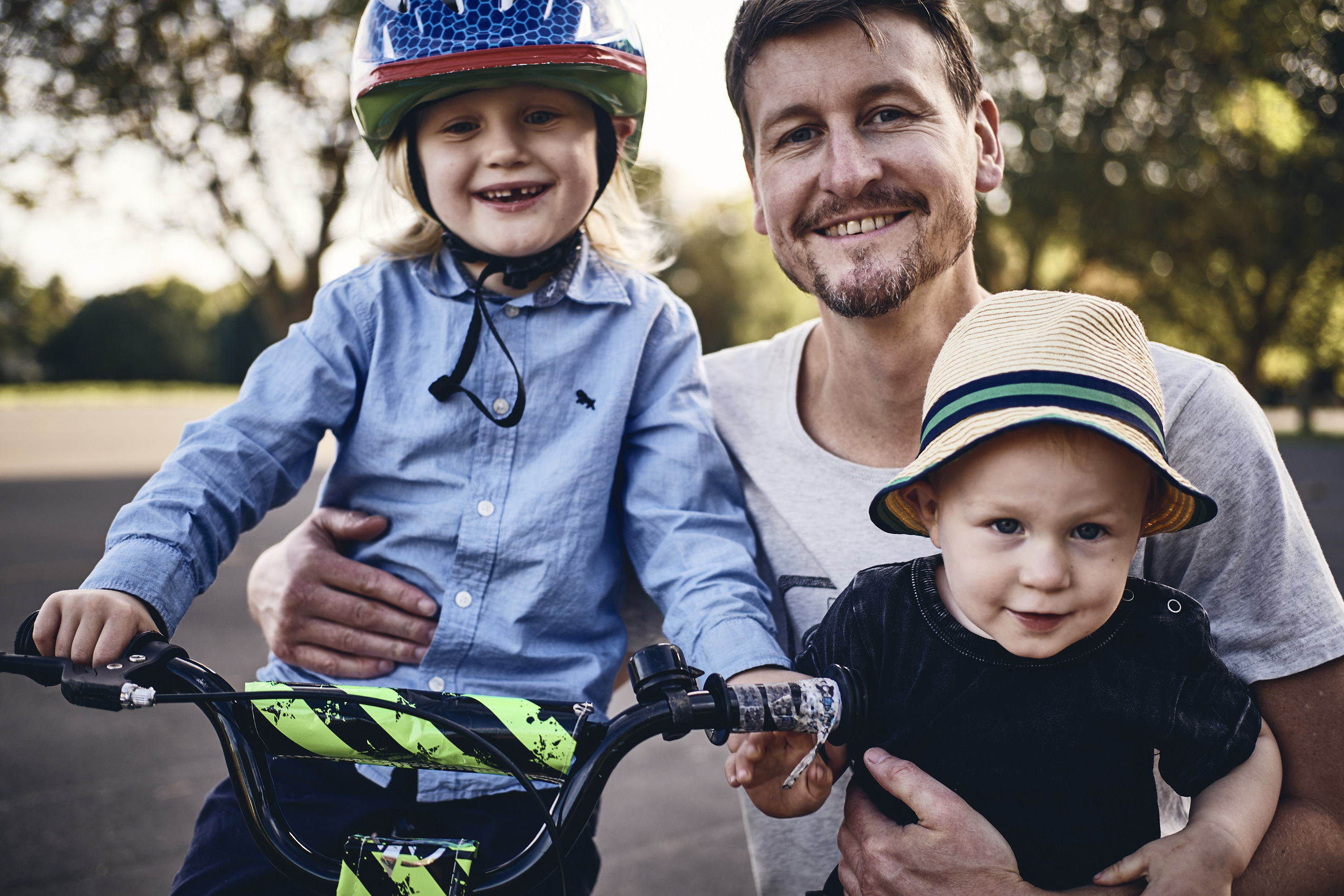 Lockdown • Father & Sons Playing Outside During Pandemic • Lifestyle & Portrait Photography
