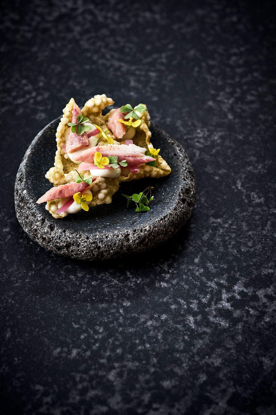 Hiakai • New Zealand Eel & Fried Nori Seaweed Crackers • Lifestyle & Hospitality Food Photography