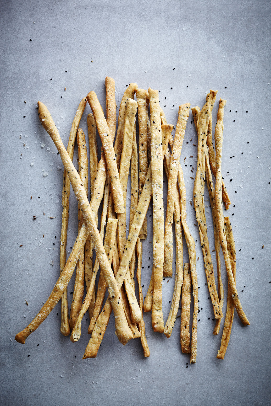 Spice Health Heroes • Lavash Flatbread Sticks with Salt & Poppy Seeds • Cookbook & Editorial Food Photography