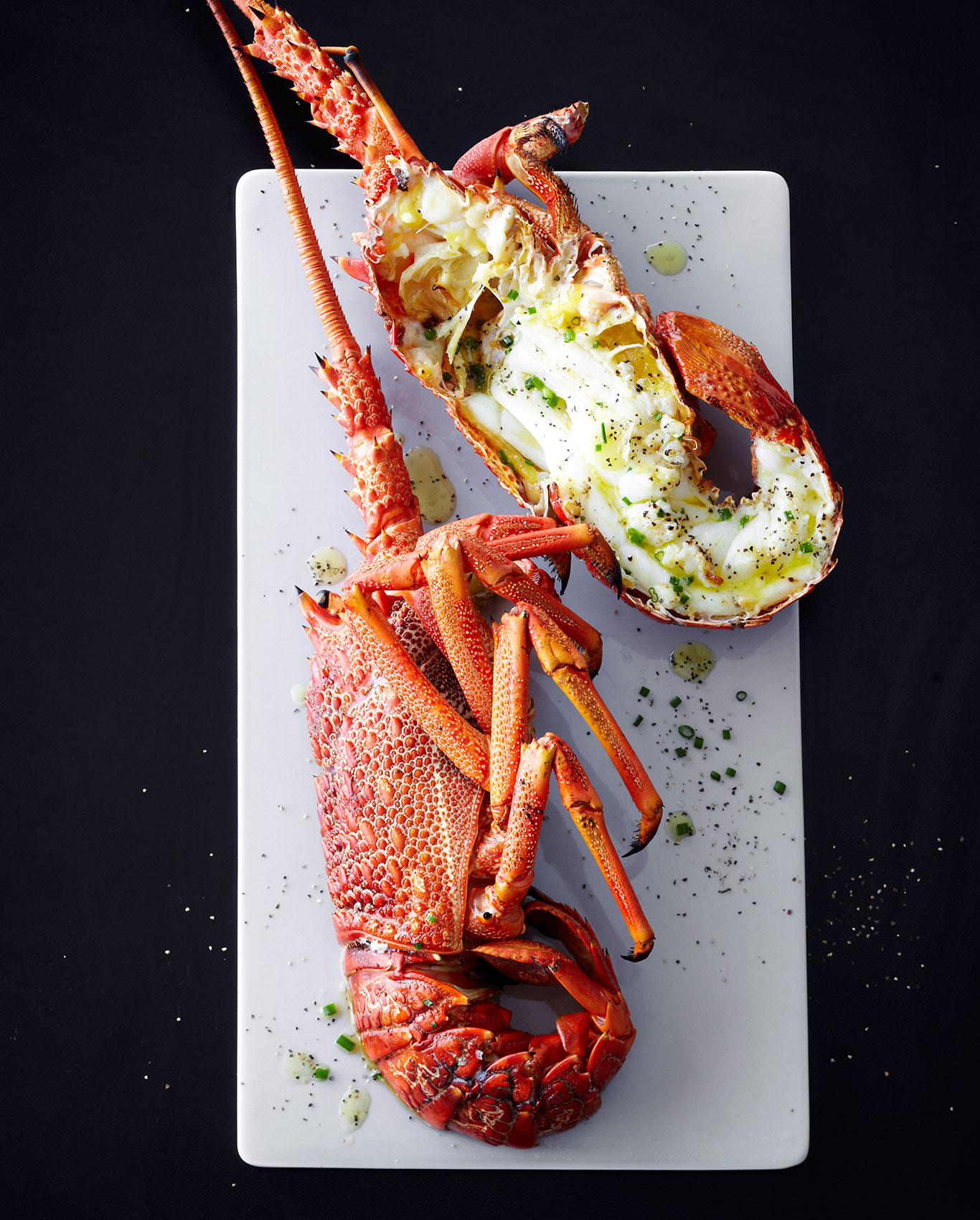 Southon Cooking • The Foodstore Grilled Crayfish with Black Pepper & Oil • Hospitality & Editorial Food Photography