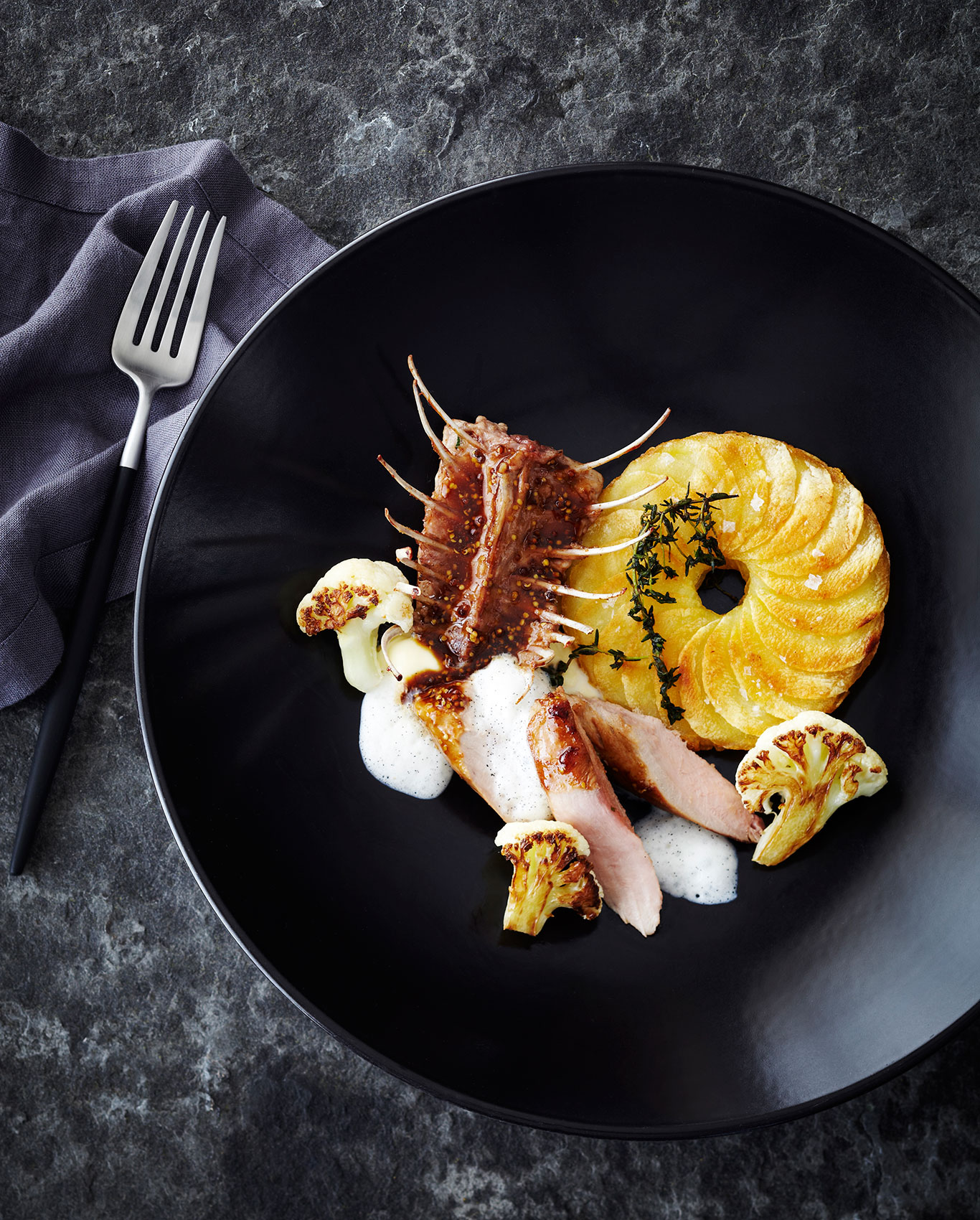 Southon Cooking • The Foodstore Rabbit with Grilled Cauliflower & Potato • Hospitality & Editorial Food Photography