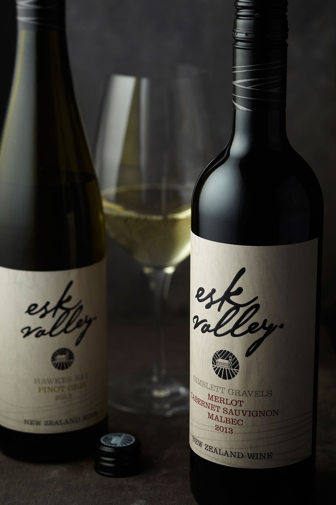 Esk Valley Estate New Zealand Wine Bottles • Liquid & Beverage Photography