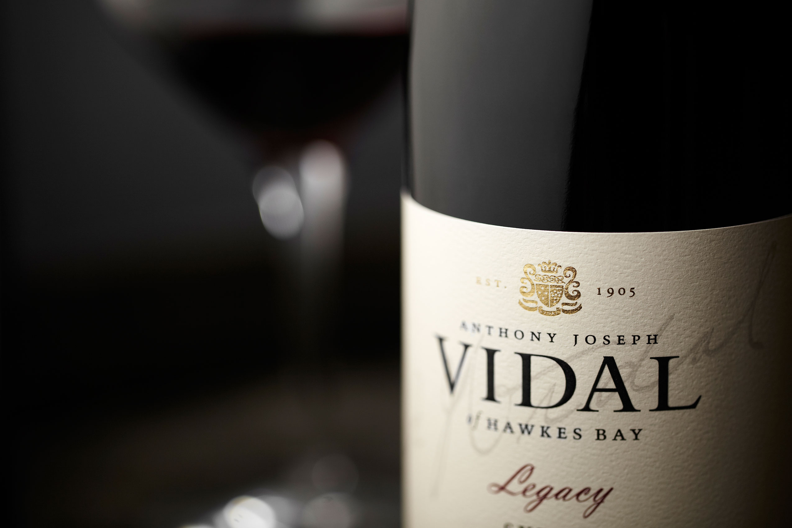 Anthony Joseph Vidal Legacy Wine Bottle • Beverage & Liquid Photography